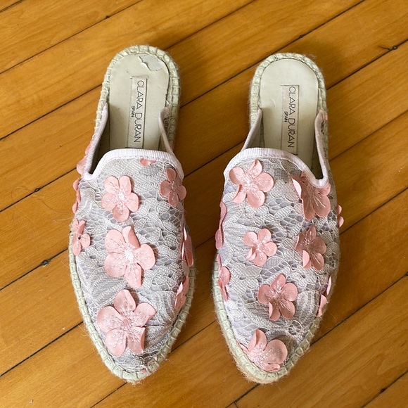 NEW Clara Duran Flower Petal Backless Slip On Espadrille (Size 36 EU, size 6 US) - Picture 5 of 7